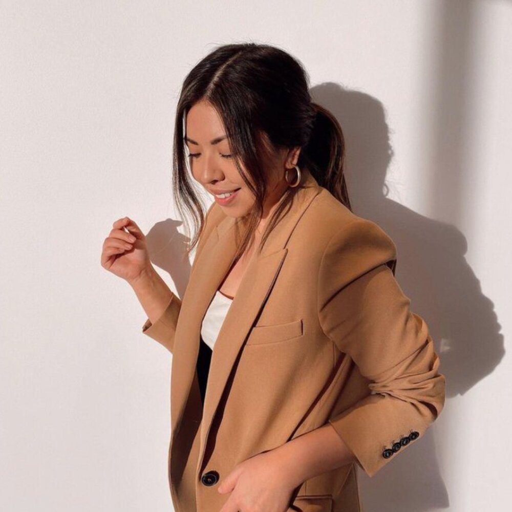 Zara Camel Blazer Jacket
